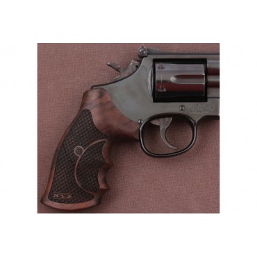 KSD Brand Smith Wesson N Frame Round Butt Compatible Walnut Grips	KSD-01658