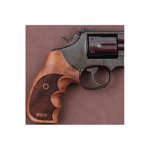 KSD Brand Smith Wesson N Frame Round Butt Compatible Walnut Grips KSD-01659