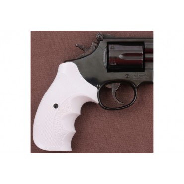 KSD Brand Smith Wesson N Frame Round Butt Compatible White Acrylic Grips	KSD-01649