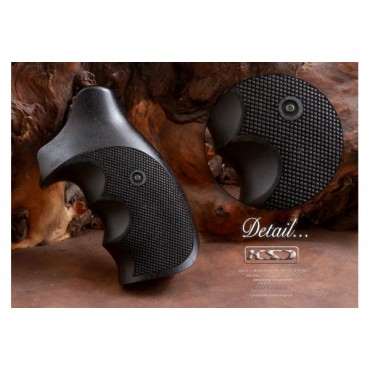 KSD Brand Smith Wesson N Frame Round Butt Compatible Walnut(Black Painted) Grip	KSD-01642
