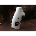 KSD Brand Smith Wesson K/L/X - Frame Round Butt Compatible White Acrylic Grips 	KSD-00127