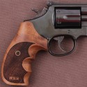 KSD Brand Smith Wesson K/L/X - Frame Round Butt Compatible Walnut Grip Stripled 	KSD-00105