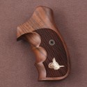 KSD Brand Smith Wesson K/L/X - Frame Round Butt Compatible Walnut Grips Diamond 	KSD-00128