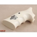 KSD Brand Smith Wesson K/L/X - Frame Round Butt Compatible Ivory Acrylic Grip	KSD-00093