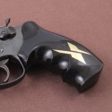 KSD Brand Smith Wesson K/L/X - Frame Round Butt Compatible Black Acrylic Grips 	KSD-00113