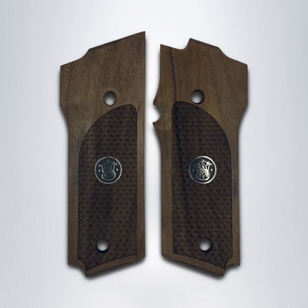 KSD Brand Smith Wesson Mod 59 Compatible Walnut Grips Dragon Skin	KSD-01483