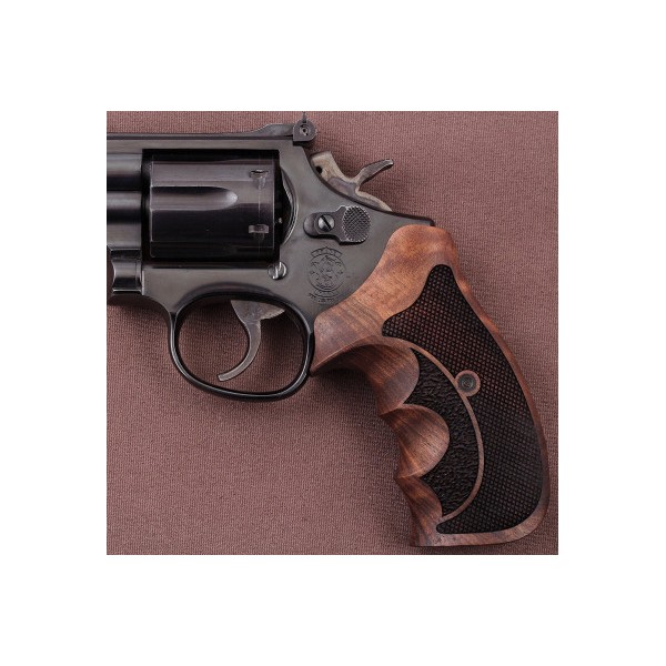 KSD Brand Smith Wesson N Frame Round Butt Compatible Walnut Grips	KSD-01626