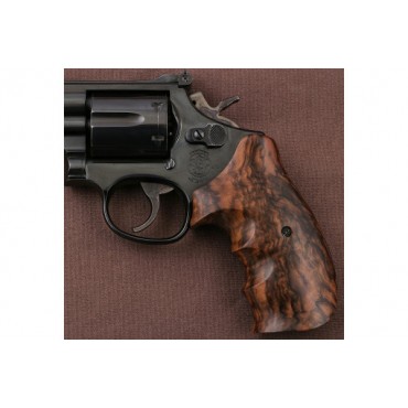 KSD Brand Smith Wesson N Frame Round Butt Compatible Root Walnut Grips KSD-01628