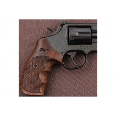 KSD Brand Smith Wesson N Frame Round Butt Compatible Walnut Grips	KSD-01633