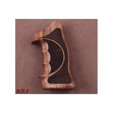 KSD Brand Smith Wesson N Frame Round Butt Compatible Walnut Grips	KSD-01635