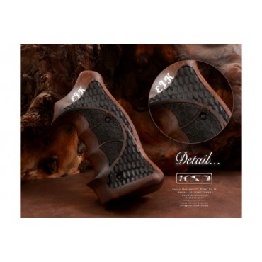 KSD Brand Smith Wesson K/L - Frame Square Butt Compatible Rosewood Grips	KSD-01496