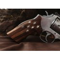 KSD Brand Smith Wesson N Frame Round Butt Compatible Walnut Grips American Flag	KSD-00216