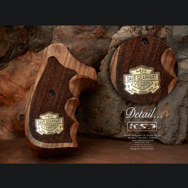 KSD Brand Smith Wesson K/L/X - Frame Round Butt Compatible Walnut Grips 	KSD-01727