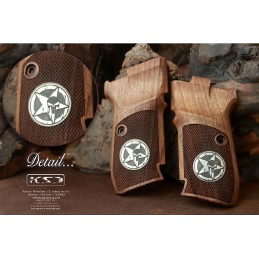 KSD Brand CZ 83 - 82 Compatible Walnut Grips	KSD-01588