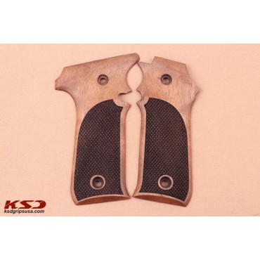 KSD Brand LLama 1911 Style Compatible Walnut Grips Diamond	KSD-01082