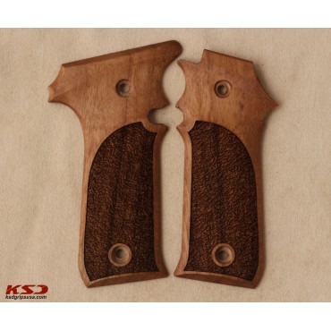 KSD Brand LLama 1911 Style Compatible Walnut Grips Stripled	KSD-01084