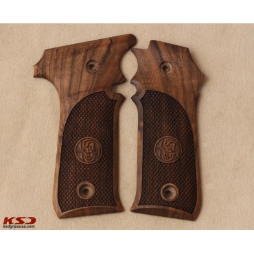 KSD Brand LLama 1911 Style Compatible Walnut Grips Diamond	KSD-01086