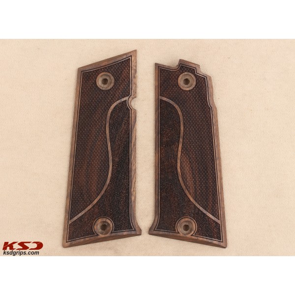 KSD Brand LLama Max I - IX - IXA Compatible Walnut Grips Double-Checkering	KSD-01077