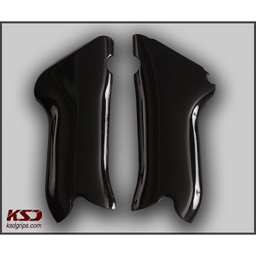 KSD Brand Luger P08 Compatible Black Acrylic Grips	KSD-01054