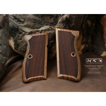 KSD Brand Mauser 90DA Compatible Walnut Grips Diamond 	KSD-00510