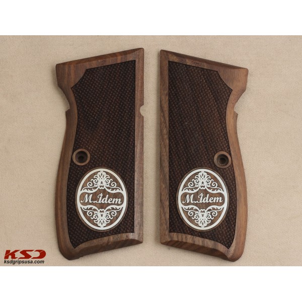 KSD Brand Mauser 90DA Compatible Walnut Customizable Grips Diamond 	KSD-00512