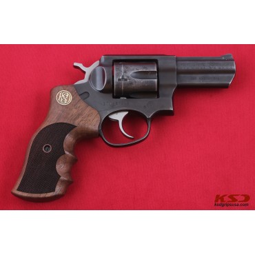 KSD Brand Ruger GP100 Compatible Walnut Grips Diamond 	KSD-00529