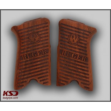 KSD Brand Ruger P85 - 89 Compatible Walnut Grips Lines 1	KSD-00539