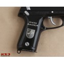 KSD Brand Ruger P85 - 89 Compatible Black Acrylic Customizable Grips 	KSD-00519