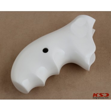 KSD Brand Ruger SP101 Compatible White Acrylic Grips	KSD-00543