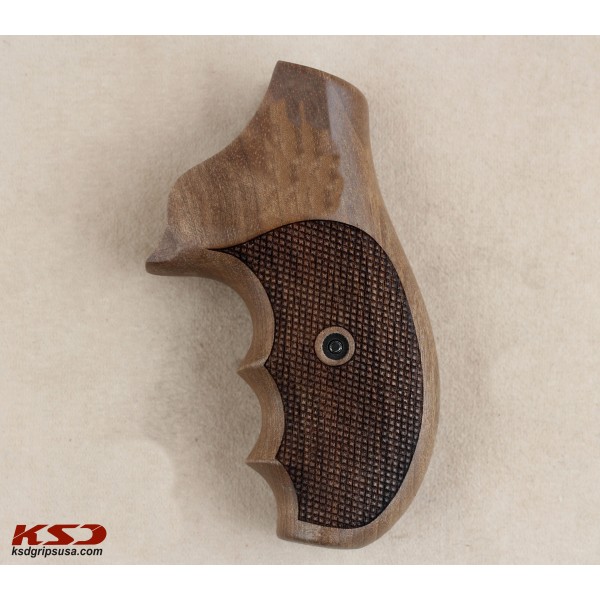 KSD Brand Ruger SP101 Compatible Walnut Grips Diamond	KSD-00521