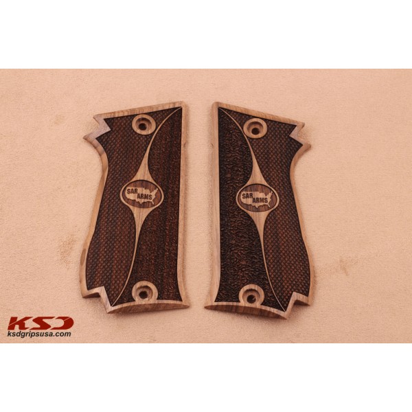 KSD Brand Sarsılmaz K 2 45 Compatible Walnut Grips Double-Checkering	KSD-00810