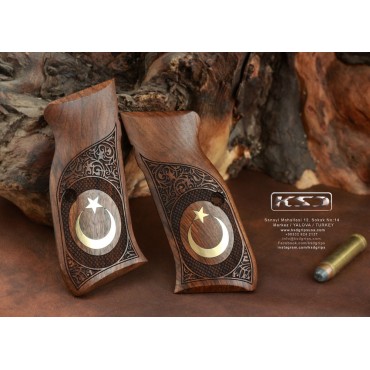 KSD Brand Sarsılmaz Kılınç 2000 Light, P8L Compatible Walnut Grips Framed	KSD-00817