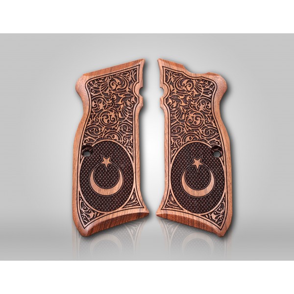 KSD Brand Sarsılmaz Kılınç 2000 Mega / B6 Hawk Compatible Walnut Grips Framed	KSD-00835