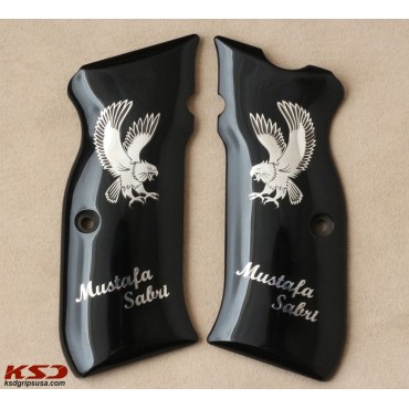 KSD Brand Sarsılmaz Kılınç 2000 Mega / B6 Hawk Compatible Black Acrylic Grips	KSD-00799