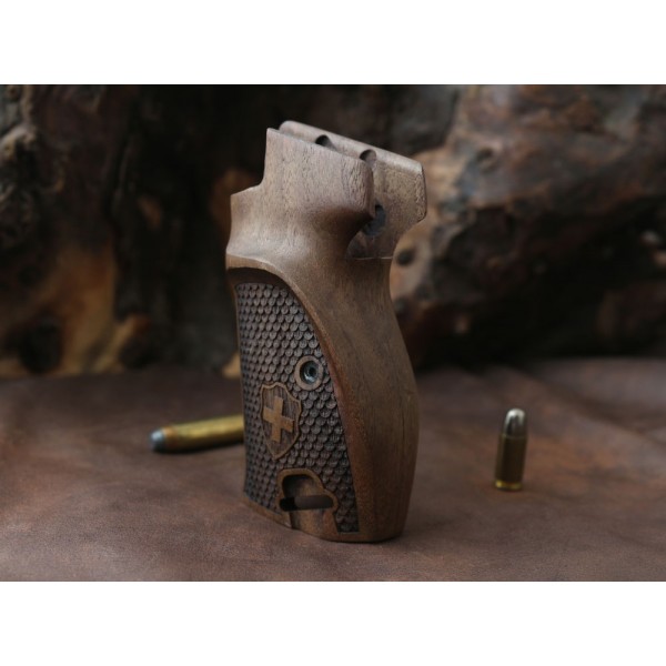 KSD Brand SIG P210-1/-4 /-5/-6/ DK M49 With Lanyard Ring Compatible Walnut Grip	KSD-00684