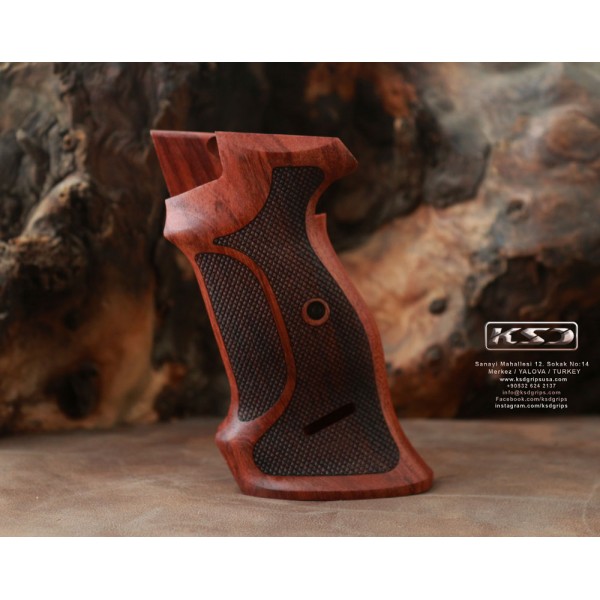 KSD Brand SIG P210-1/-4 /-5/-6/ DK M49 With Lanyard Ring Rosewood Grip	KSD-00666