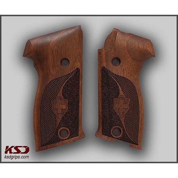 KSD Brand SIG P220 Compatible Walnut Grips Double-Checkering	KSD-00663