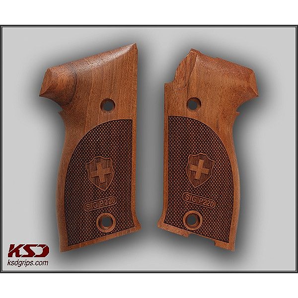 KSD Brand SIG P220 Compatible Walnut Grips Diamond	KSD-00664