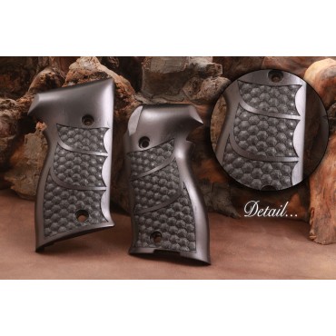 KSD Brand SIG P220 Compatible Walnut(Black Painted) Grips Honeycomb	KSD-00661