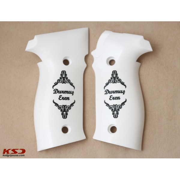 KSD Brand Sig Sauer P226 /SL /Sport I/ II/II SL/II SL PPC White Acrylic Grip	KSD-00913