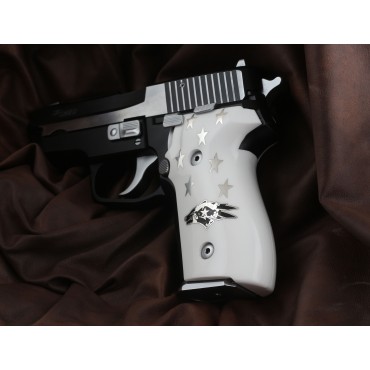 KSD Brand Sig Sauer P228 / P229 Compatible White Acrylic Customizable Grips	KSD-00994