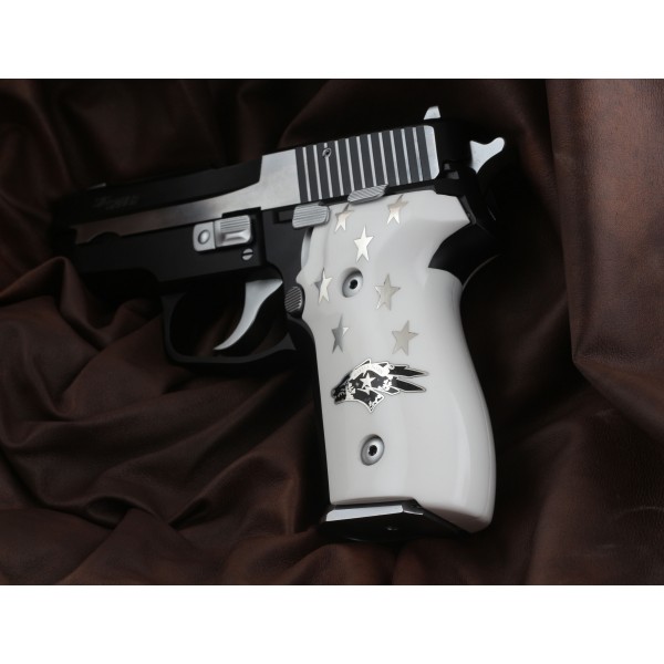 KSD Brand Sig Sauer P228 / P229 Compatible White Acrylic Customizable Grips	KSD-00994