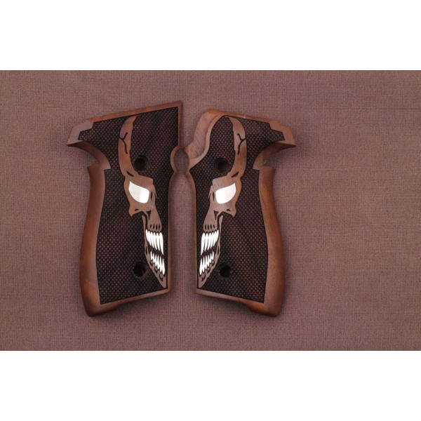 KSD Brand Sig Sauer P228 / P229 Compatible Walnut Customizable Grips Diamond 	KSD-00871