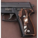 KSD Brand Sig Sauer P228 / P229 Compatible Walnut Customizable Grips Diamond 	KSD-00871