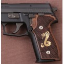 KSD Brand Sig Sauer P228 / P229 Compatible Walnut Custom Grips Dragon Skin 	KSD-00872