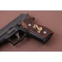 KSD Brand Sig Sauer P228 / P229 Compatible Walnut Custom Grips Dragon Skin 	KSD-00872