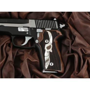 KSD Brand Sig Sauer P228 / P229 Compatible Walnut Customizable Grips Diamond 	KSD-00999