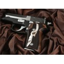 KSD Brand Sig Sauer P228 / P229 Compatible Walnut Customizable Grips Diamond 	KSD-00999