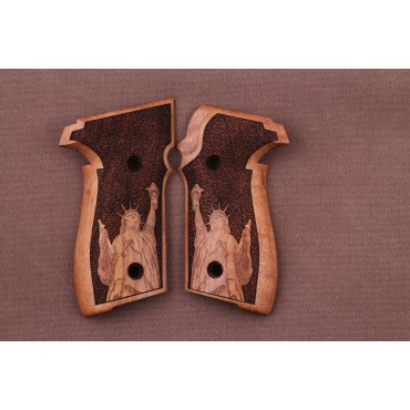 KSD Brand Sig Sauer P228 / P229 Compatible Walnut Grips Stripled	KSD-01005