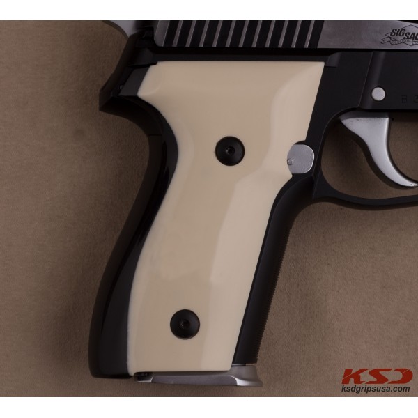 KSD Brand Sig Sauer P228 / P229 Compatible Ivory Acrylic Grips 	KSD-00880